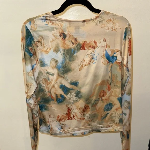 Forever 21 Artistic Print Blouse - Picture 3 of 3